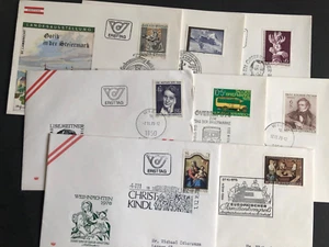 Austria 1978 sellos en 8 FDC todos diferentes valor cat. ANK 23 €uros - Imagen 1 de 9