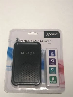 NOS - NEW - GPX R055B Portable AM/FM Radio with Built-in Speaker - Image 1 of 4