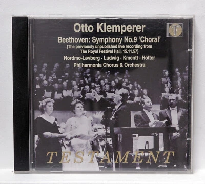 OTTO KLEMPERER - BEETHOVEN symphony no.9 - TESTAMENT CD NM - Image 1 of 2