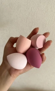 Beakey Juego de 4 Esponjas de Belleza Batidora de Maquillaje - Multicolor - Imagen 1 de 2