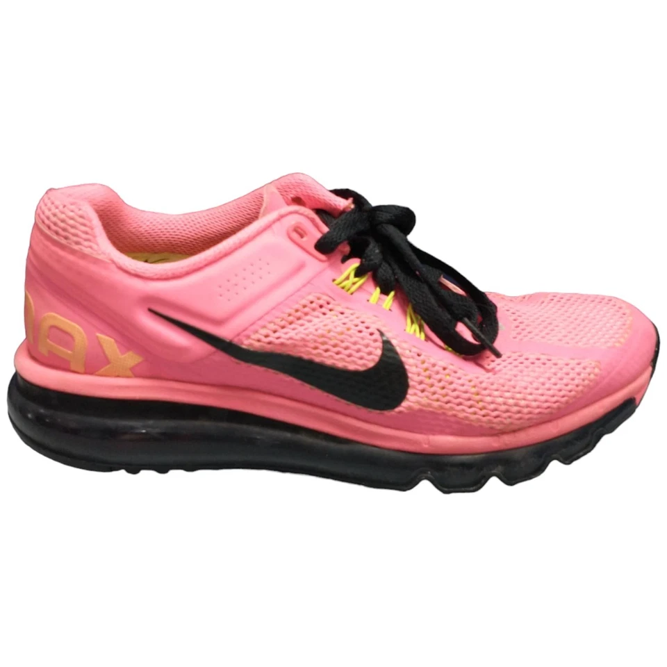 Кроссовки Nike Air Max молодежный размер 6,5 розовая сетка низкий верх на шнуровке 555753-600 - Изображение 1 из 4