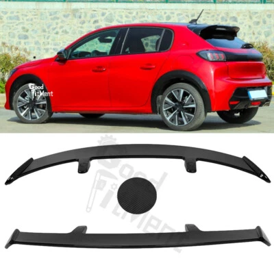 For Peugeot 208 Hatchback 52" Carbon Fiber Rear Hatch Spoiler Racing Lip Wing US - Image 1 of 4