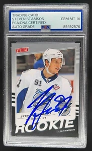 Steven Stamkos Signed 2008-09 Upper Deck Victory Rookie Card #350 Psa 10 auto - Picture 1 of 2