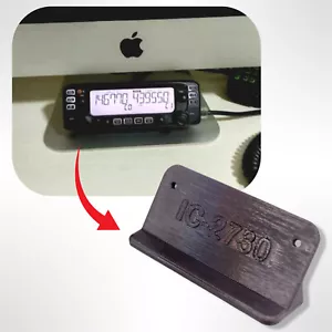 Maßgefertigt Winkel Schreibtisch Ständer für Icom IC-2730 Bedienpanel - Bild 1 von 9
