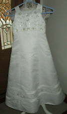 Oleg Cassini David's Bridal Girl's 5 Ivory Sleeveless Communion Formal Dress