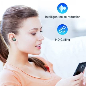F9 BT Słuchawki douszne Redukcja szumów Sterowanie dotykowe Wyświetlacz LED IPX7 Wodoodporny HiFi FY - Zdjęcie 1 z 22