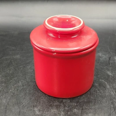 L Tramain 2006 Red Ceramic Butter Bell - Image 1 of 4