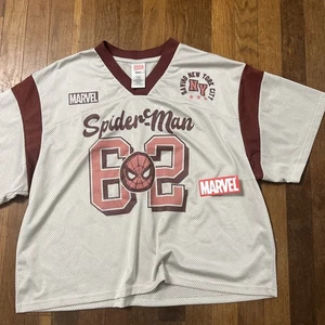 Marvel Spiderman Rare Original Vintage 62 JerseyNew York City Large Men’s - Picture 1 of 15