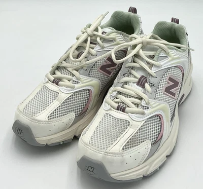 New Balance 530 Women's Size 8 D (Wide) White/Purple Sneakers - Image 1 of 4