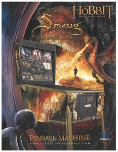 Hobbit Smaug Gold Special Edition Jersey Jack Pinball Flyer/ Ad/ Brochure - Mint - Picture 1 of 2