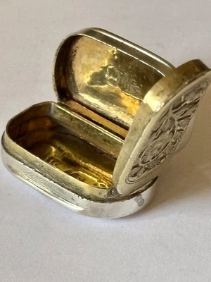 Vinagreta George III plata dorada Birmingham 1808 John Shaw diseño liso Foto 1 de 4