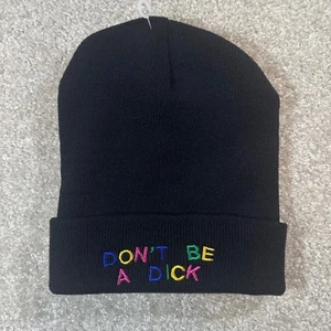 Cappello berretto nero Ragstock ricamato non essere uno spesso colorato made in USA - Foto 1 di 3