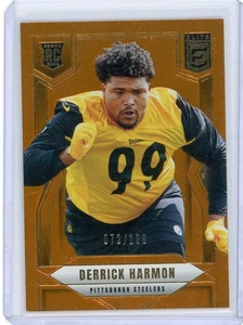 2025 Panini Donruss Elite RC Orange Holo Foil SP #/199 Derrick Harmon (PIT) - Picture 1 of 2