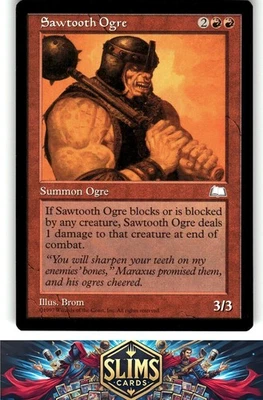 Magic the Gathering MTG Weatherlight Sawtooth Ogre # Buy 2 Get 1 - Image 1 of 2