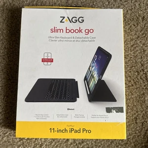 Zagg Slim Book Go Ultra-Slim Keyboard & Detachable Case, Black - Picture 1 of 6