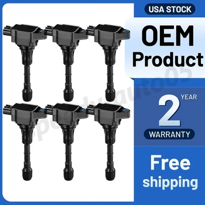 6 Replacement Ignition Coil Pack UF617 For 2011-2013 INFINITI M37 3.7L V6 - Image 1 of 4