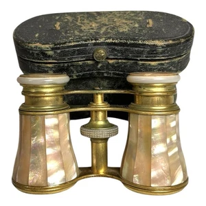 Antike Perlmutt Lemaire Paris Opernbrille und Original Etui - Bild 1 von 15