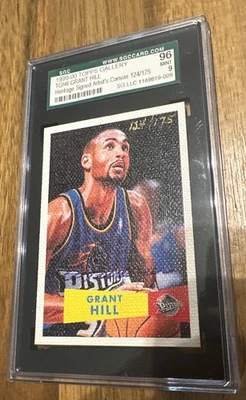 1999-00 Topps Gallery Heritage Artist Proof Auto /175 Grant Hill #TGH6 SGC 9🔥 - Image 1 of 4