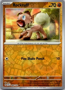 Rockruff Reverse Holo Common SV05: Temporal Forces 089/162 NM - Picture 1 of 2