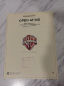 Partituras originales Open Arms Journey 1981 Steve Perry Jonathan Cain WB Deluxe - Imagen 1 de 2