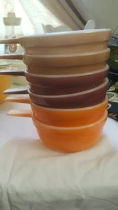 Vintage Crown Pyrex Ovenware Ramekins with Handles x 6 Australian Made - Picture 1 of 4