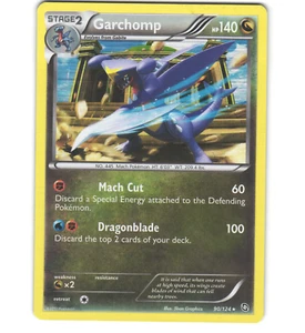Pokemon 2012 Light Play Garchomp Dragons Exalted Holo 90/124 Card - Picture 1 of 1
