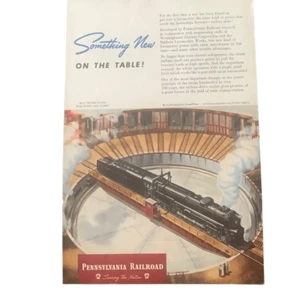 Pubblicità Pubblicità Vintage 1945 Pennsylvania Railroad Qualcosa di Nuovo - Foto 1 di 4
