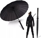 Japanese Katana Style Long Handle Large Windproof Sun Rainny Sun Rain Umbrella