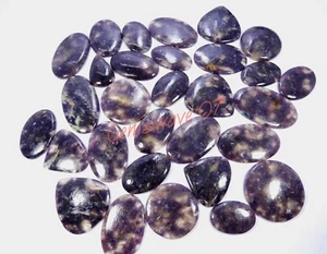 Natural Purple Lepidolite Cabochon Loose Gemstone Wholesale Lot Up To 5000 Cts - Picture 1 of 6
