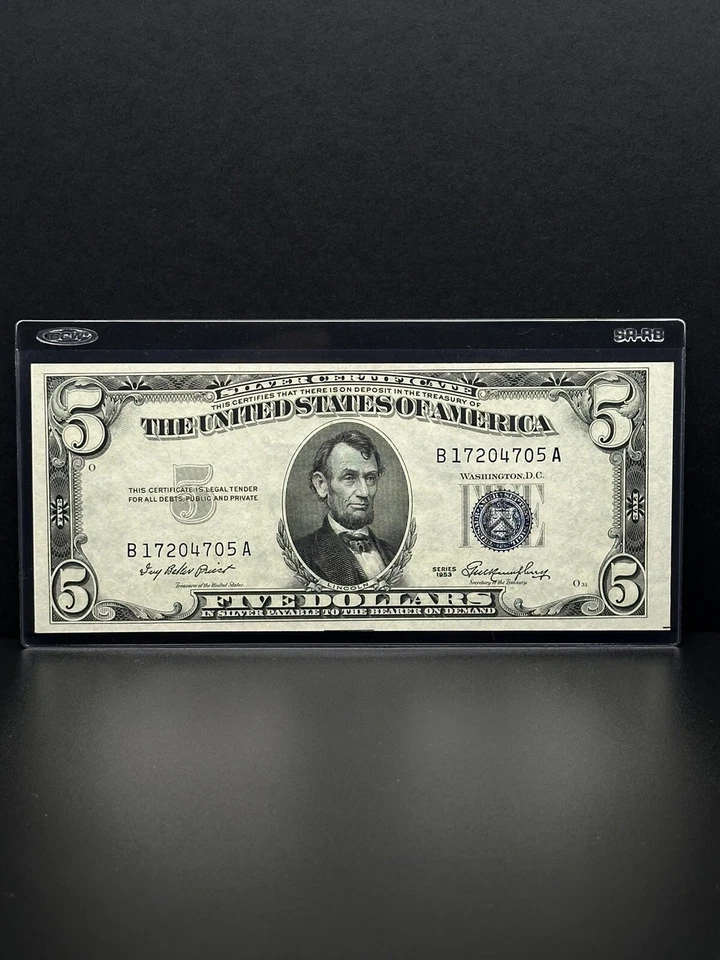 1953-$5 DOLLARS bill Nice Piece For Your Collection  - Image 1 of 2