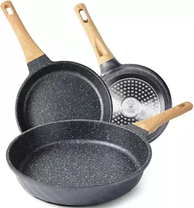 Frying Pans Nonstick, Induction Frying Pan Set Granite Skillet Pans for Cooking - Picture 1 of 12
