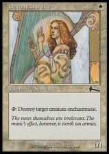 Magic the Gathering MTG Devout Harpist (6) Urza's Legacy   LP