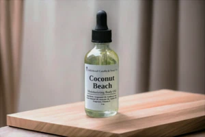 Coconut Beach Moisturizing Body Oil -After Shower Oil-Massage Oil -Natural - Picture 1 of 2