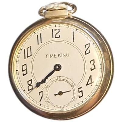 Reloj Bolsillo Ingraham Time King Bristol Conn Funcionando Foto 1 de 4