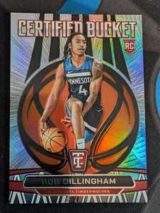2024-25 Totally Certified Bucket Rob Dillingham Rookie Card RC Mirror Holo - Picture 1 of 2