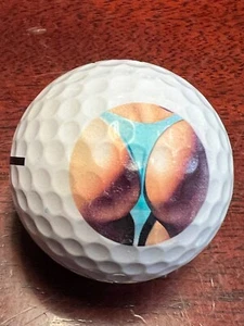Booty Kiss Smack & Par Vice Logo Used Golf Ball L-22-8 - Picture 1 of 9