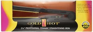 Gold N Hot GH2145 2-1/4" Professional Ceramic Flat Iron 2.25 Inch (Pack of 1)