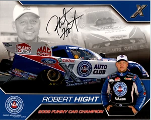 Robert Hight Hand Signed 8x10 Cardstock 2010 NHRA Funny Car Nitro Dragster - Picture 1 of 2