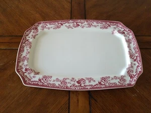 Rare Spode Delamere Cranberry Pattern Large Serving Tray 17.5" EUC - Picture 1 of 3