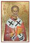 2 3 Saint Nicholas Bishop Of Myra Lycia Gold Leaf Large Greek Orthodox Icon
