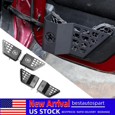 For Jeep Wrangler JK 2007-2011 4Door 4PCS Star Door Side Insert Organizer Box US - Image 1 of 4