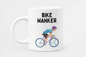 Fahrrad Wanker Becher - Lustiger Biker Radfahrer Becher Geburtstag Büro Kaffee/Tee Weihnachtsgeschenk - Bild 1 von 6
