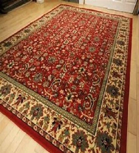 Large Traditional Area Rugs Carpet Oriental Rug 8x10 Red Rugs 5x8 KIDS TEENS ADU - Picture 1 of 2
