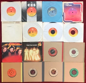 70s POP ROCK DISCO COLLECTION 16x 7" Vinyl Bundle BOB DYLAN CHICAGO etc JOB LOT - Picture 1 of 10