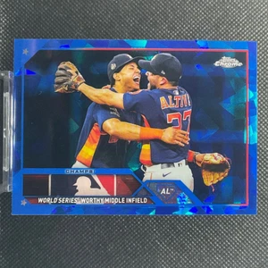 2023 Topps Chrome Sapphire Jeremy Pena #574 Jose Altuve - Picture 1 of 2