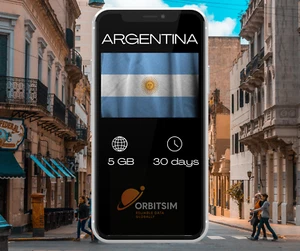 Argentine | 5 Go pour 30 jours | Mobile Data eSIM | Livraison rapide - Photo 1 sur 1