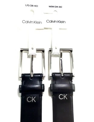 Cinturón de vestir Calvin Klein CK para hombre - Elige negro o marrón y talla - Ver NOTA Foto 1 de 4
