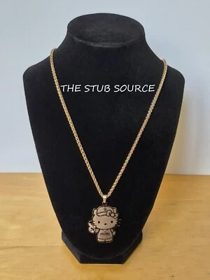 San Diego Padres Hello Kitty Rose Gold Color Pendant with 20" Necklace - Image 1 of 4