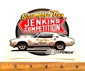 Bill GRUMPY'S TOY VIII Jenkins Competition Die Cut PRO STOCK Sticker Decal - Imagen 1 de 1