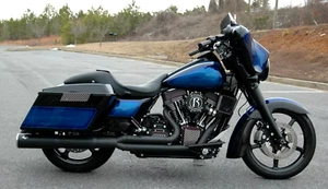 Timing Cover Black Knurled Waffle-Cut Harley Twin Cam FLHTC Dresser 2007-2015 - Picture 1 of 9